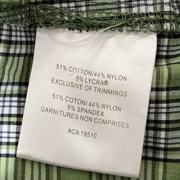 Lole Green Plaid Water Repellent Quick Dry Skort - Picture 7 of 10